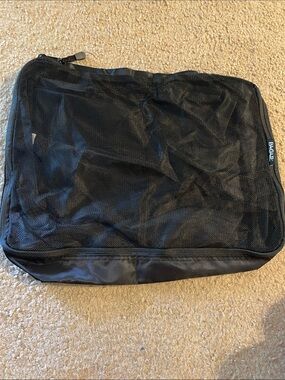 Bagail Black Mesh Travel Toiletry Bag